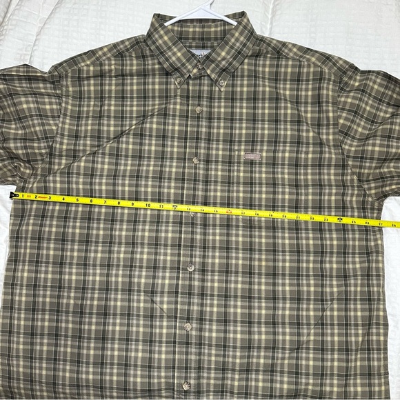 Carhartt Shirt Mens XL Plaid Short Sleeve Button Down Shirt Relaxed Fit - Picture 5 of 7